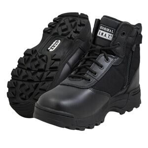 Original S.W.A.T. Mens Classic 6" Boots US 15 Wide Black Side-Zip SR NIB
